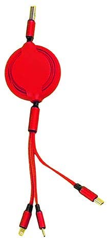 Tech Trendz - 3in1 Retractable Charging Cable - Purses & Pearls