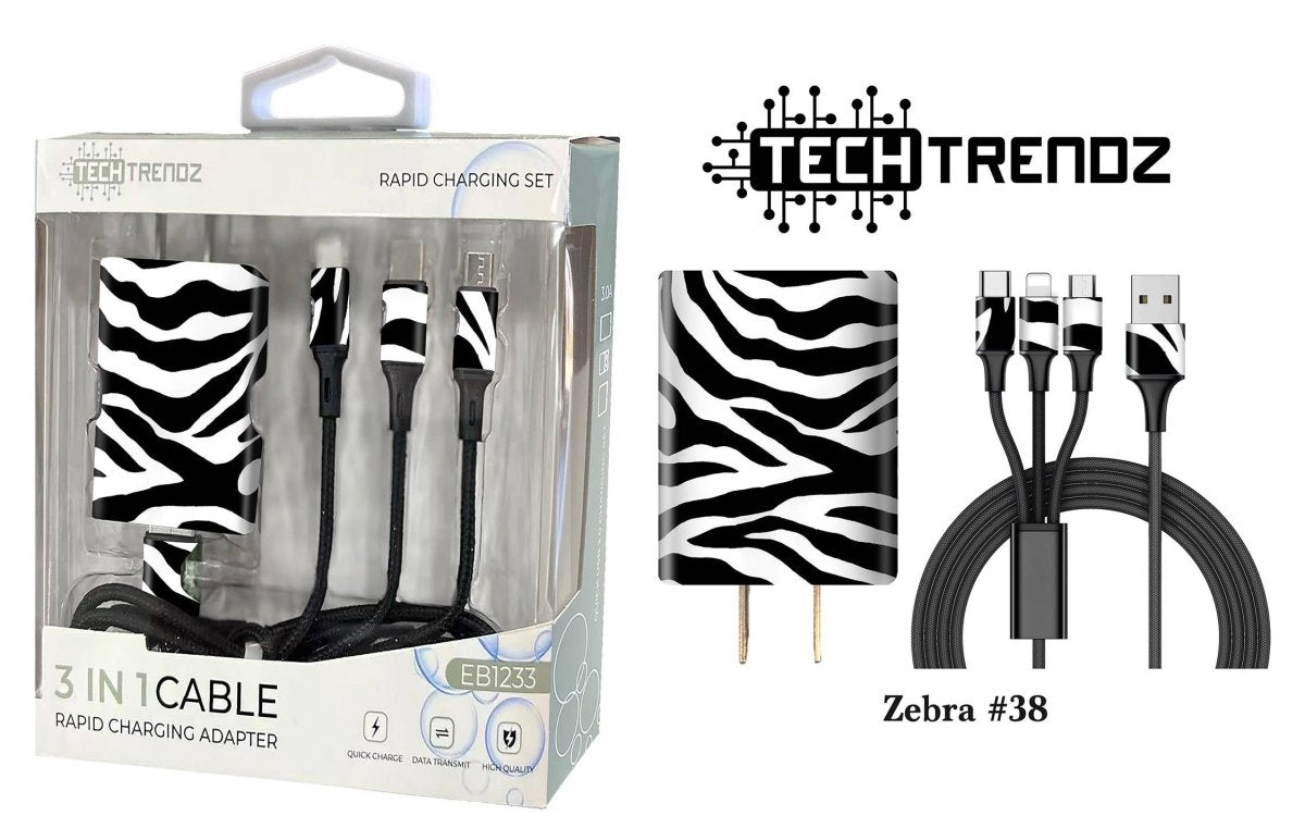 Tech Trendz - Quick Charging All In One Set - Purses & Pearls