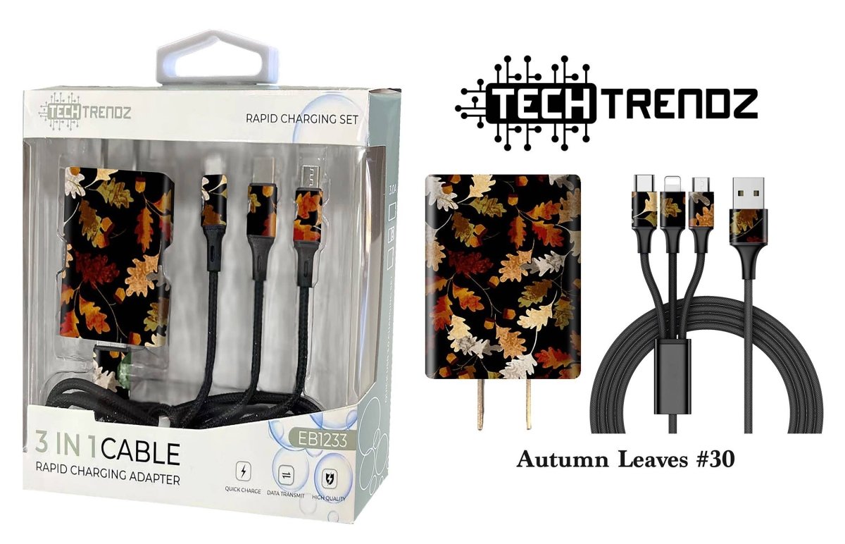 Tech Trendz - Quick Charging All In One Set - Purses & Pearls