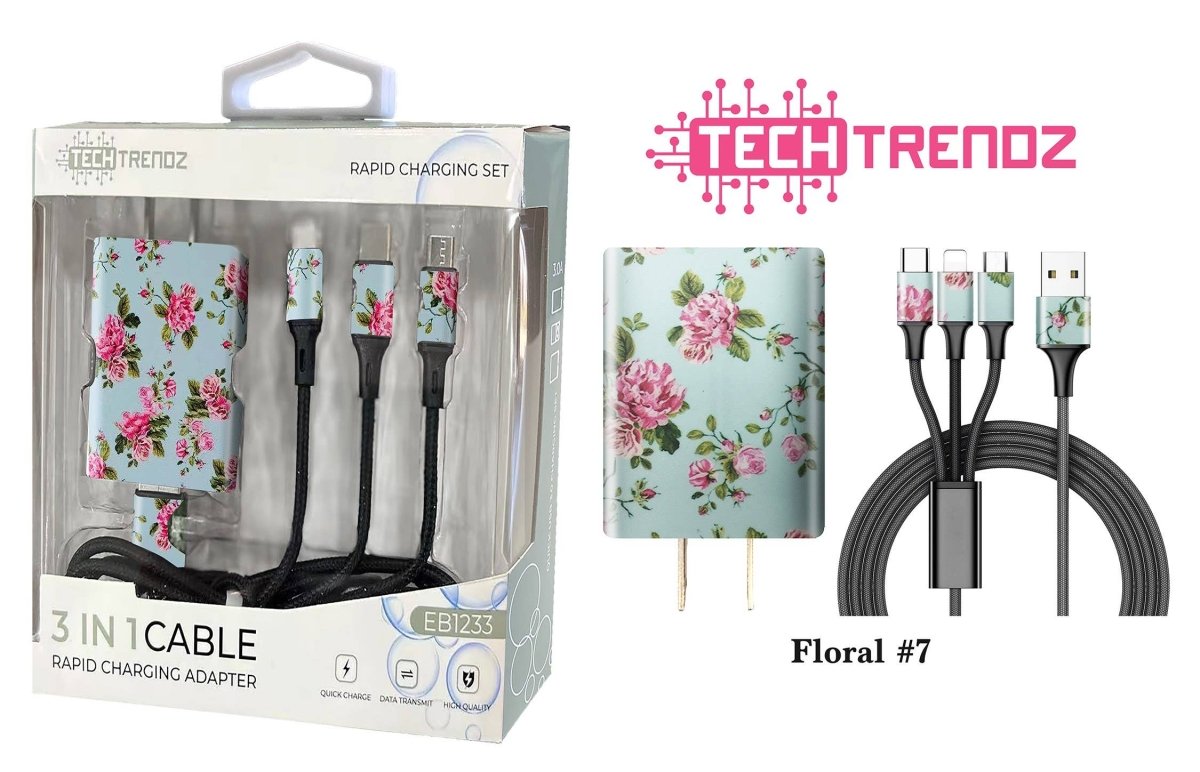 Tech Trendz - Quick Charging All In One Set - Purses & Pearls