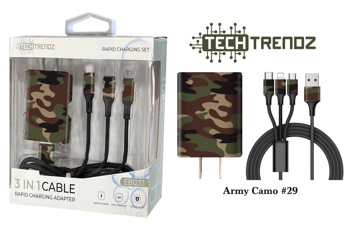 Tech Trendz - Quick Charging All In One Set - Purses & Pearls