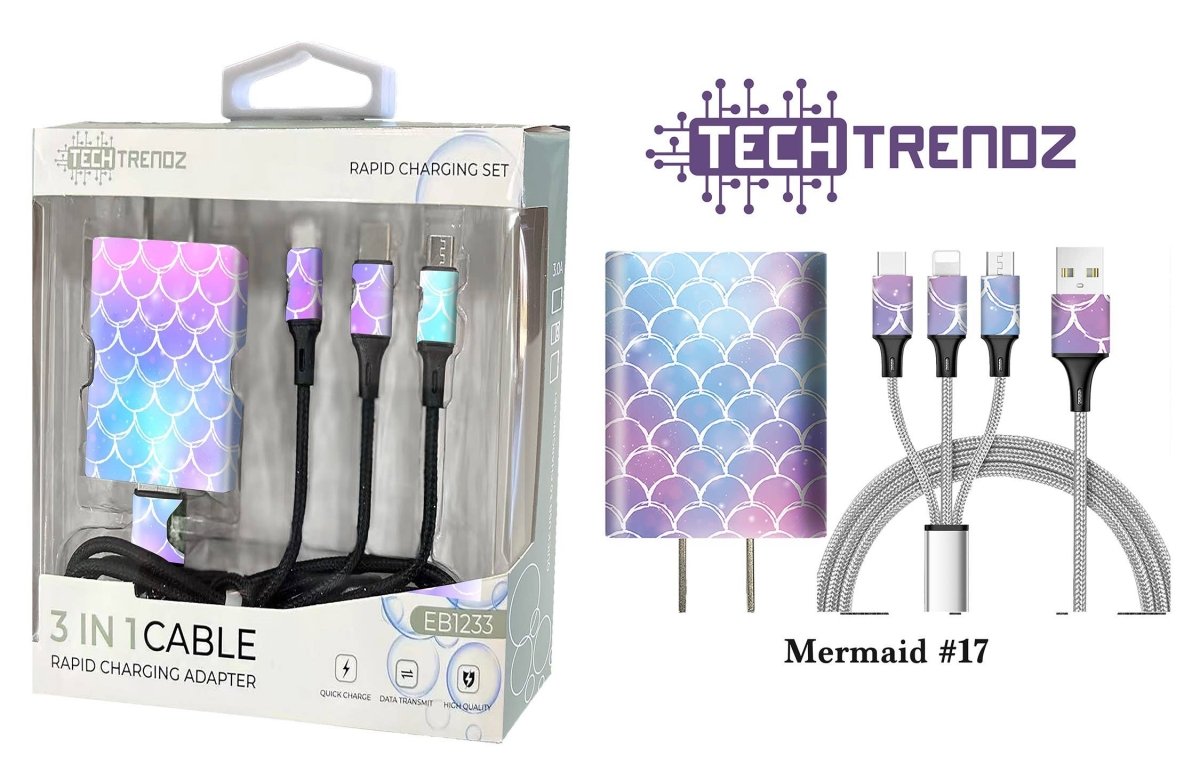 Tech Trendz - Quick Charging All In One Set - Purses & Pearls