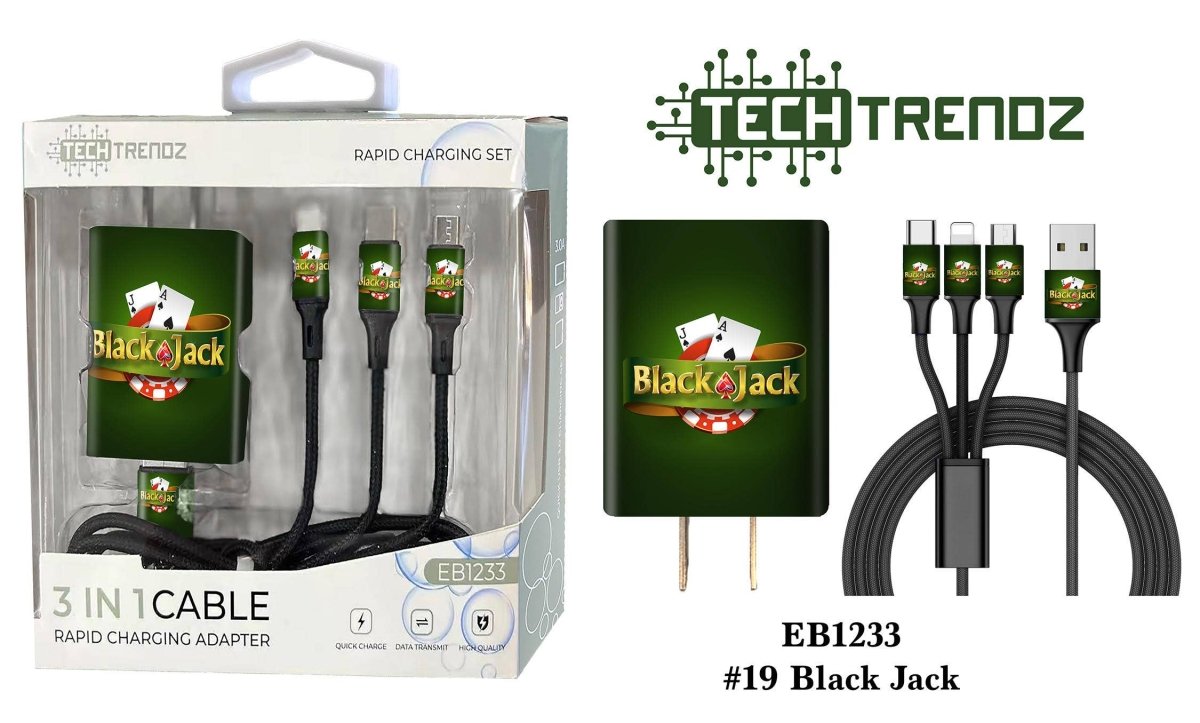 Tech Trendz - Quick Charging All In One Set - Purses & Pearls