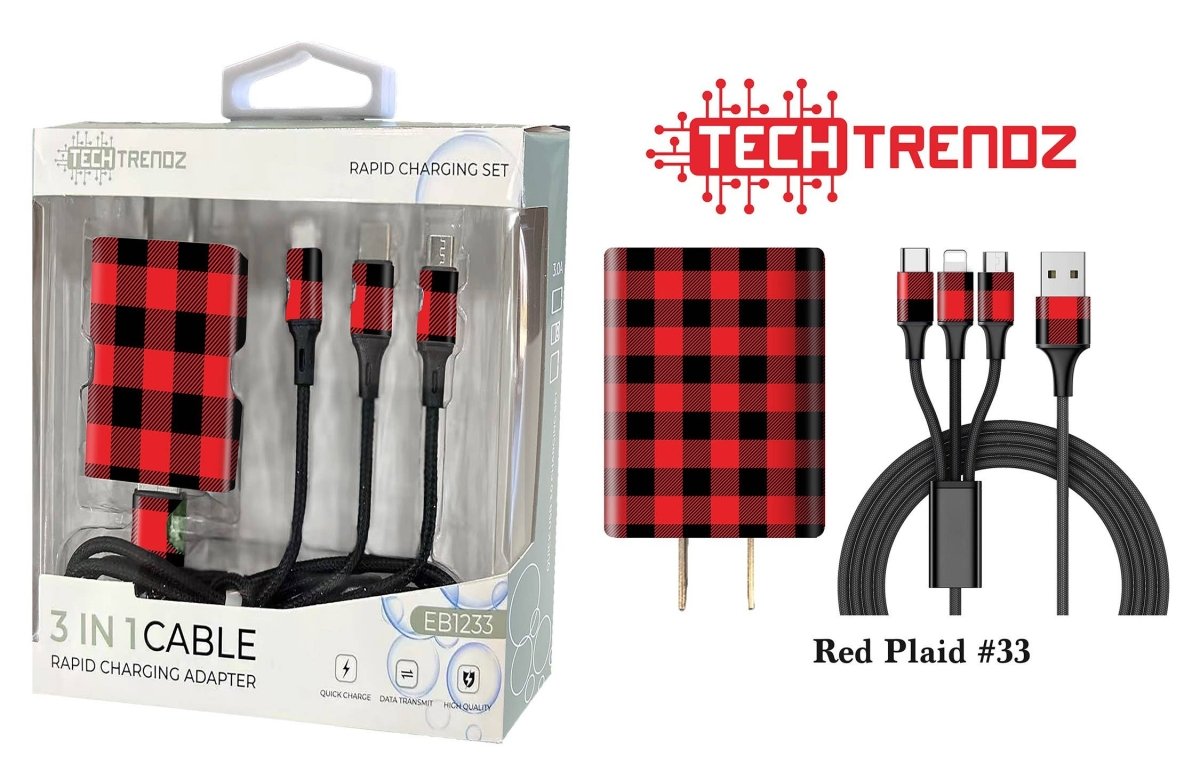 Tech Trendz - Quick Charging All In One Set - Purses & Pearls