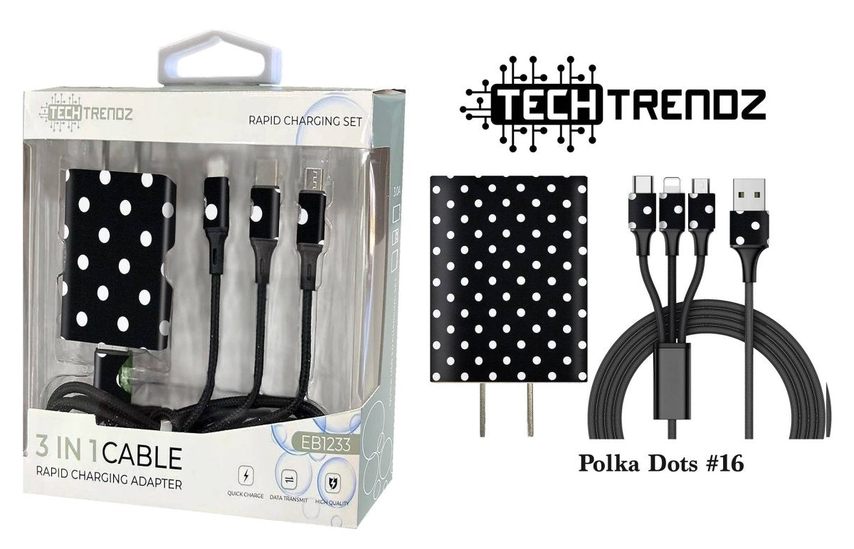 Tech Trendz - Quick Charging All In One Set - Purses & Pearls