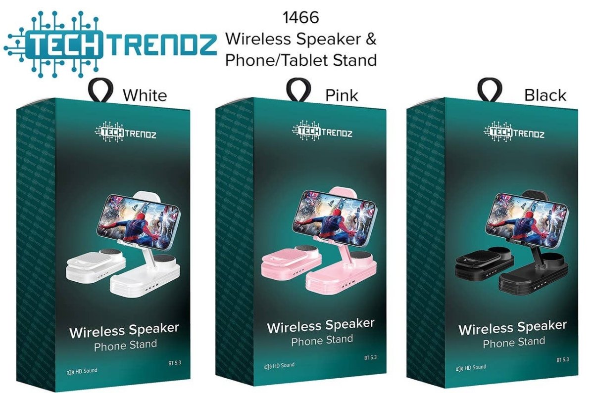 Tech Trendz - Wireless Speaker Phone Stand - Purses & Pearls