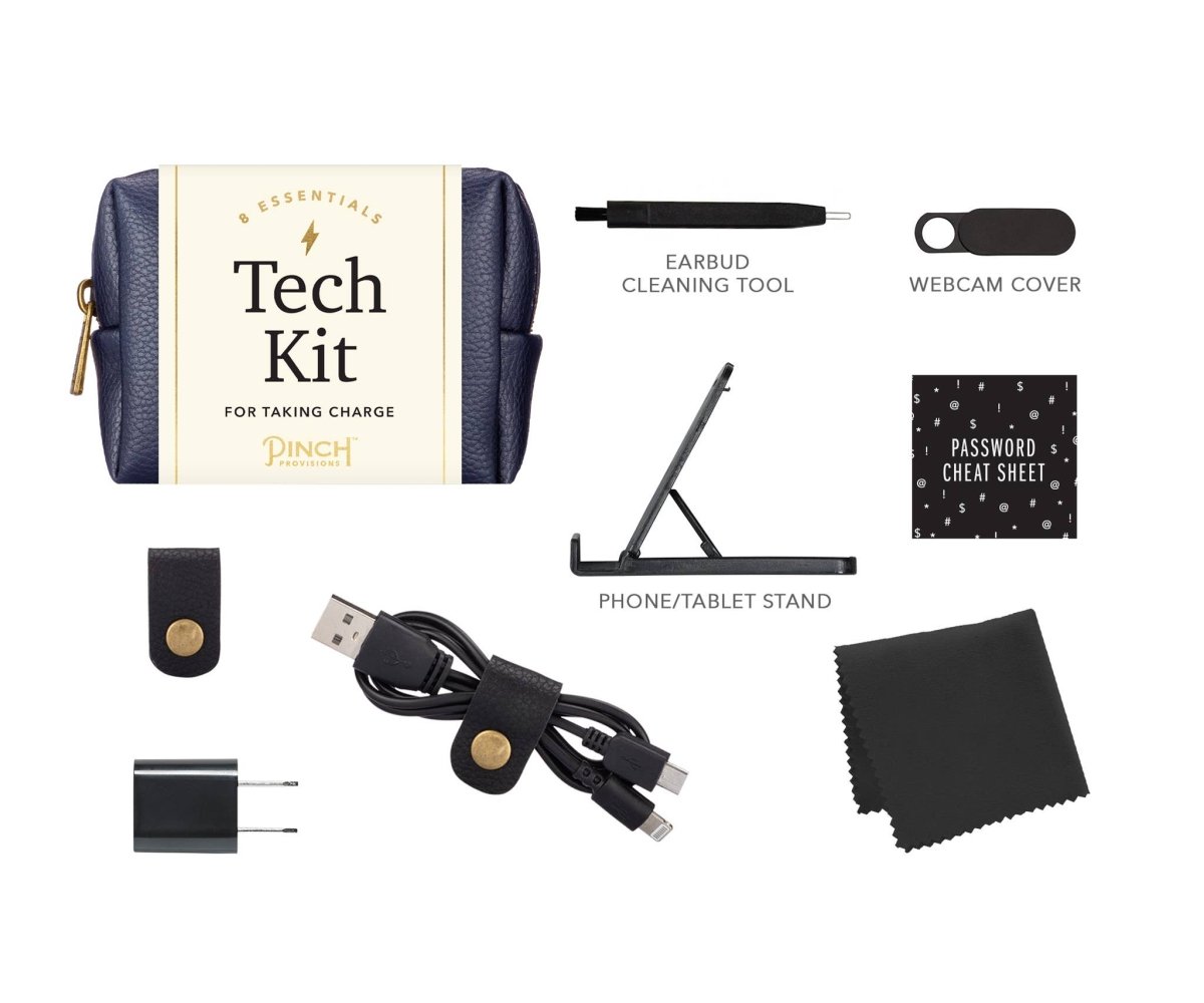 Unisex Tech Kit in Black - Purses & Pearls
