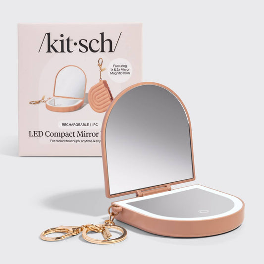 KITSCH - Terracotta Compact Mirror Keychain