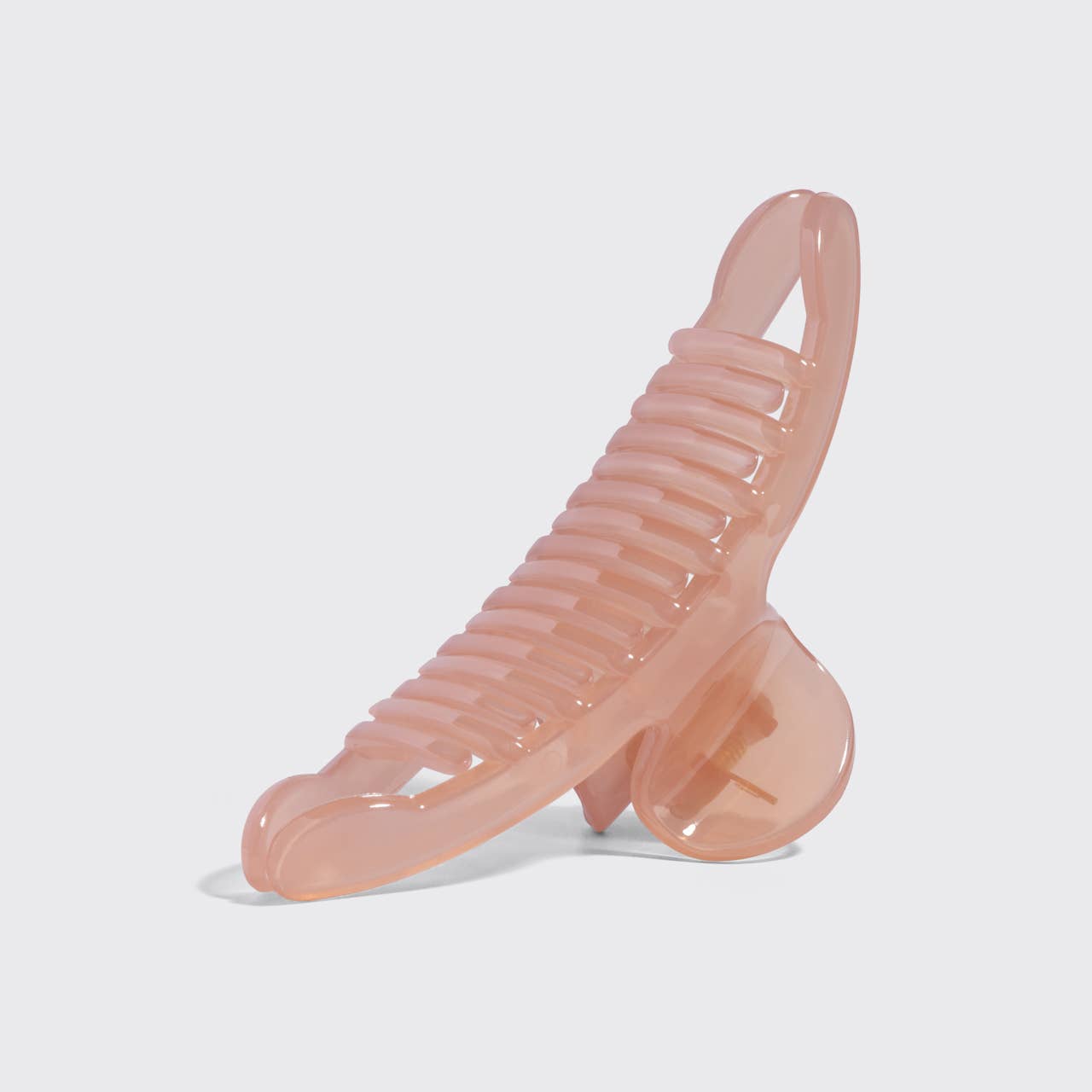 KITSCH - Recycled Plastic Large Arched Clip - Soft Pink