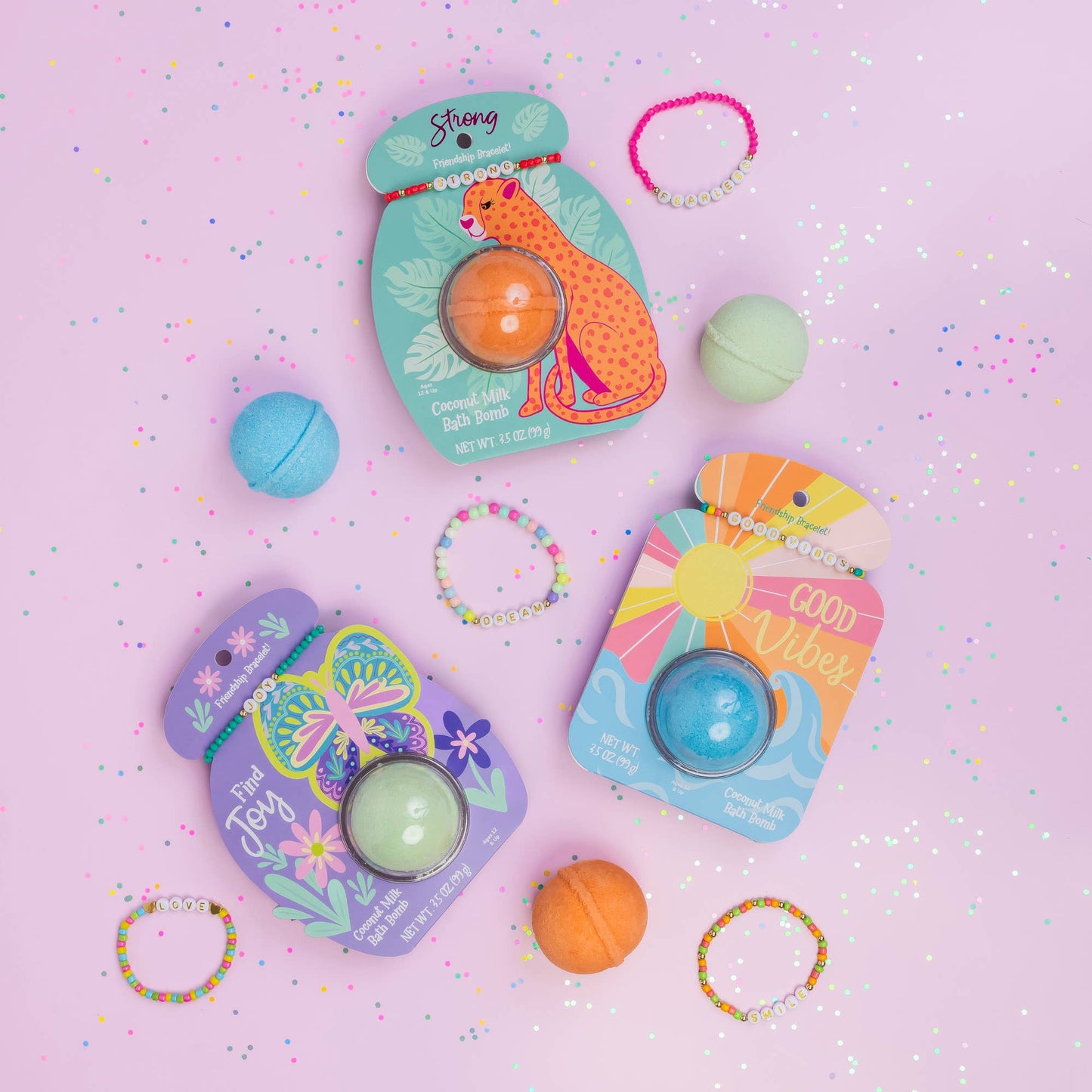 Cait + Co - Friendship Bracelet Bath Bomb - Bestie | Forever Young Collection