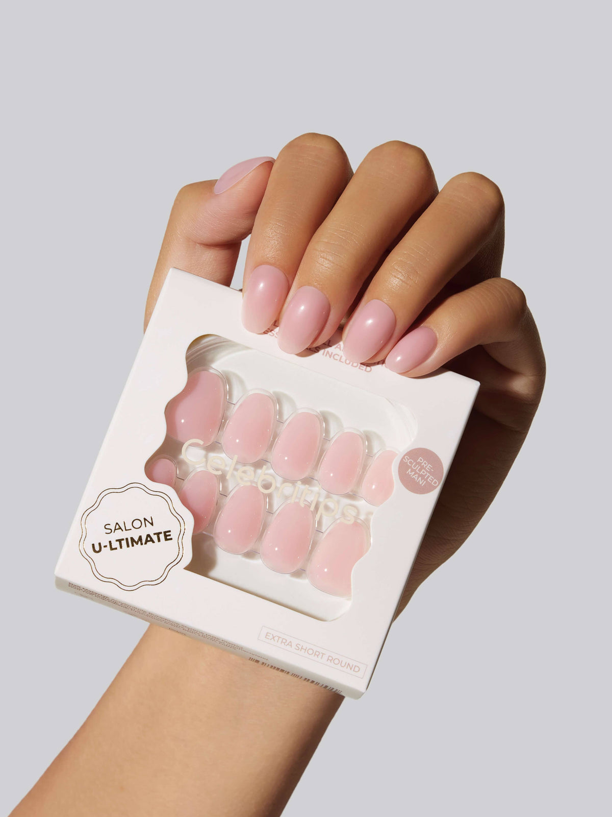Celebritips - Clean Pink (Extra Short Round)