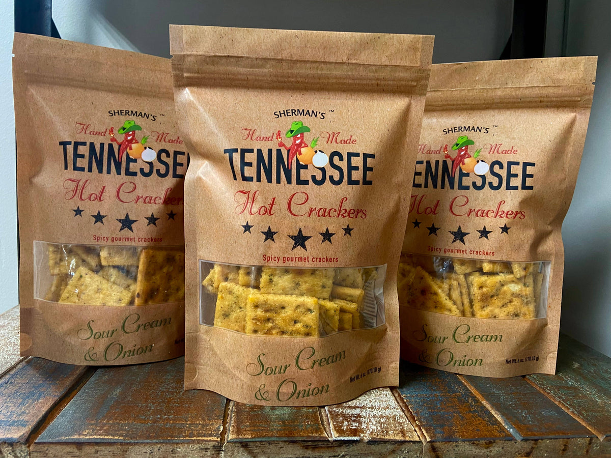 Tennessee Hot Crackers, Sour Cream & Onion Flavor