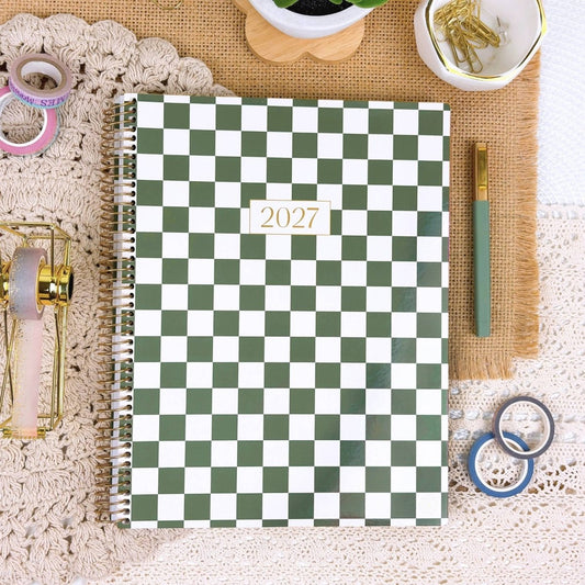2027 Soft Cover Planner - 8.5" x 11" size - Purses & Pearls