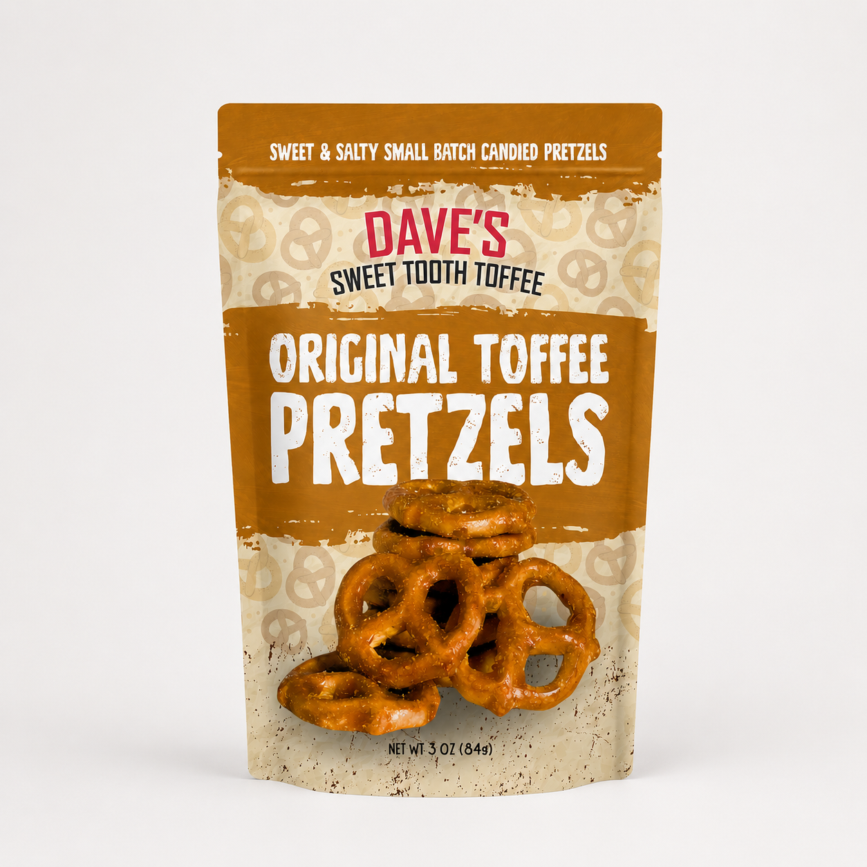 Dave's Sweet Tooth Chocolate Toffee - Original Toffee Covered Pretzels