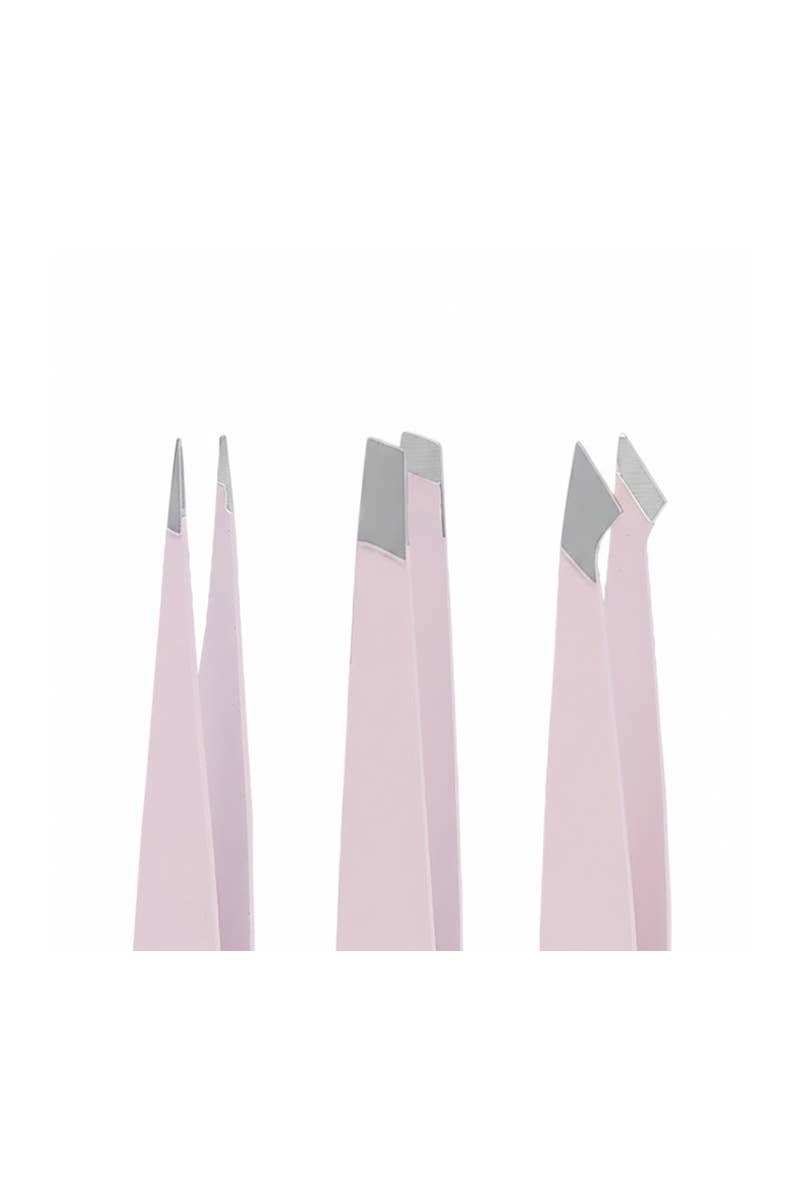 Celavi Pink 3 pcs Luxe Tweezer Set