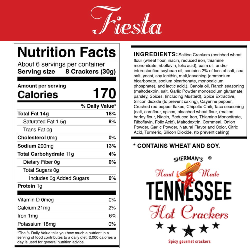Tennessee Hot Crackers, Fiesta Flavor