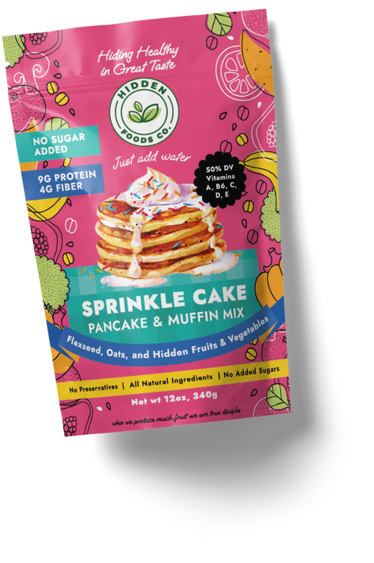 Hidden Foods Sprinkle Cake Pancake Mix