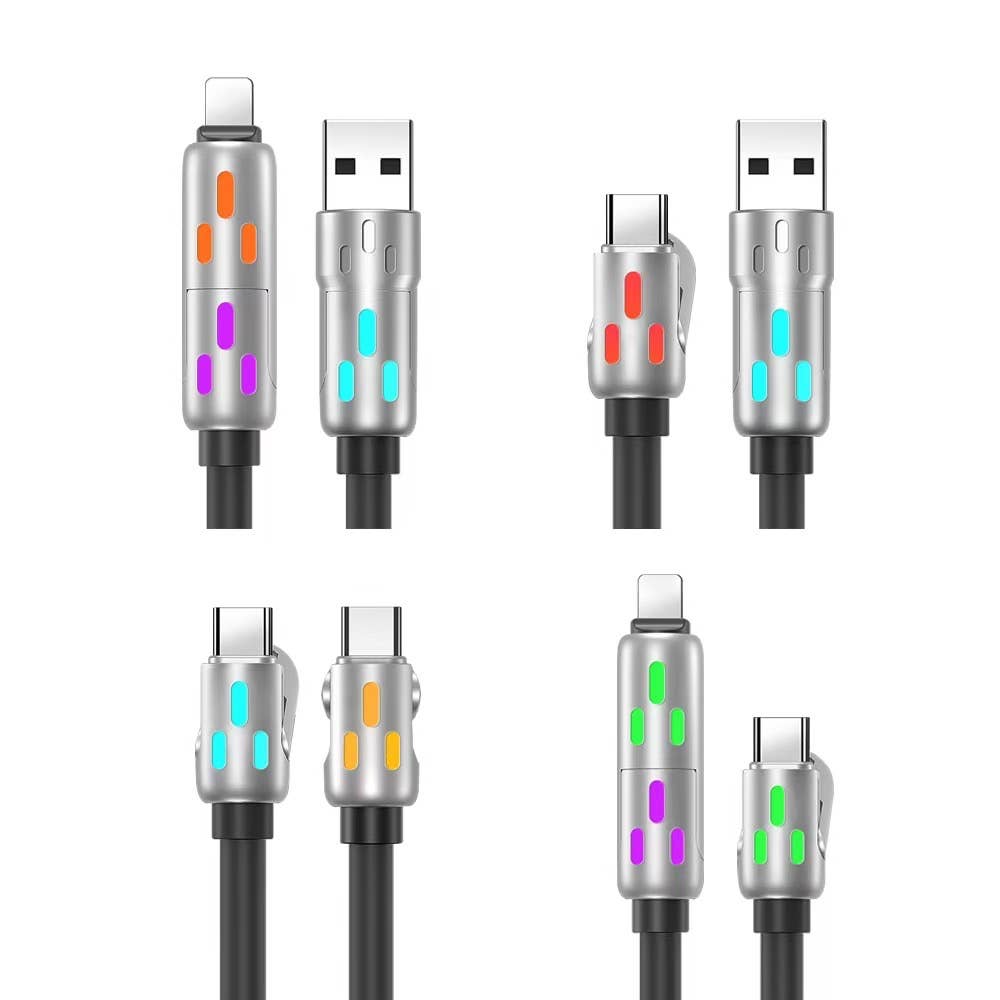 4in1 USBC Light up Charging Cable - Purses & Pearls