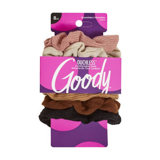 Goody - SCRUNCHIE RIBBED MULTI-8 CT