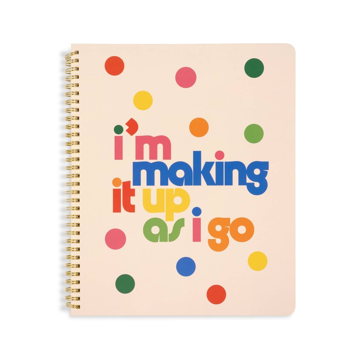 Ban.do - Large Notebook, Making it Up As I Go - Purses & Pearls
