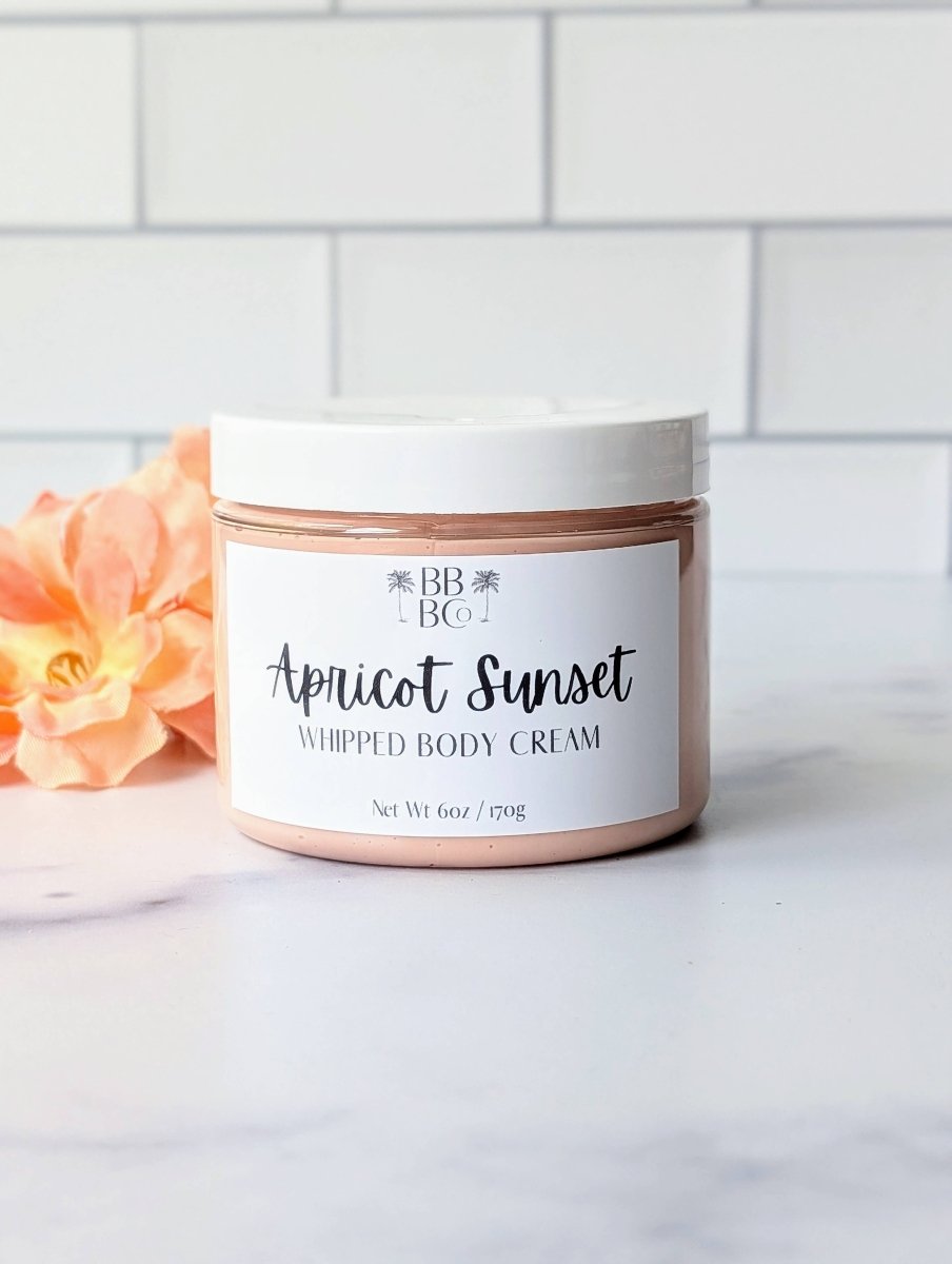 Beachy Bubbles Bath Co - Apricot Sunset Whipped Body Cream - Purses & Pearls