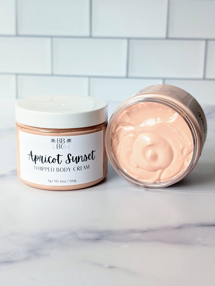 Beachy Bubbles Bath Co - Apricot Sunset Whipped Body Cream - Purses & Pearls