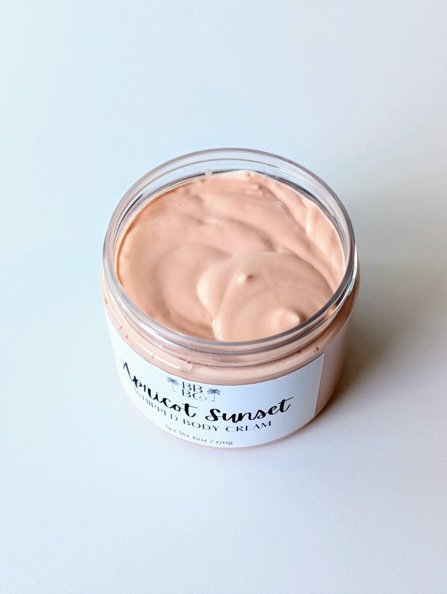Beachy Bubbles Bath Co - Apricot Sunset Whipped Body Cream - Purses & Pearls