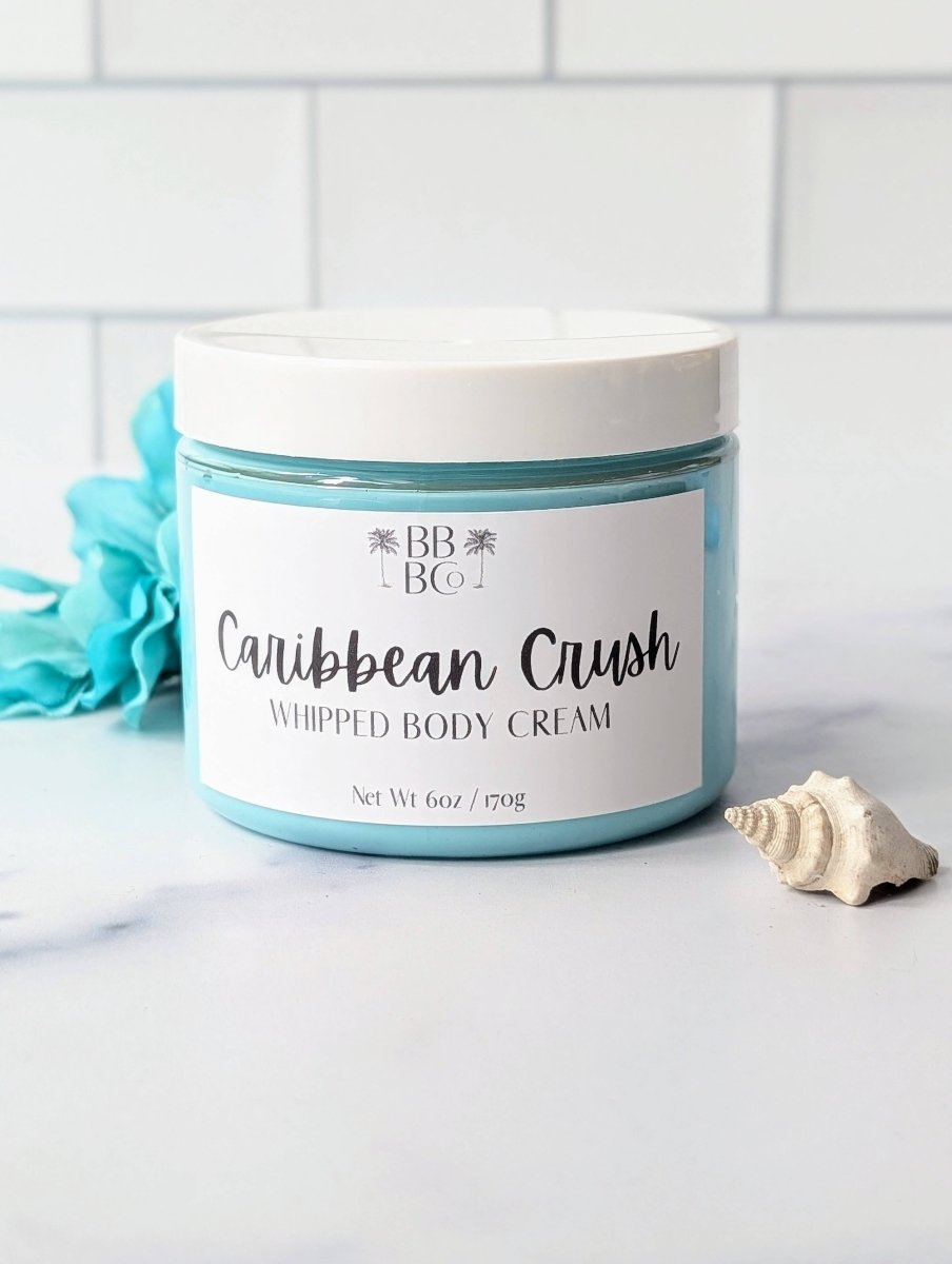 Beachy Bubbles Bath Co - Caribbean Crush Whipped Body Cream - Purses & Pearls