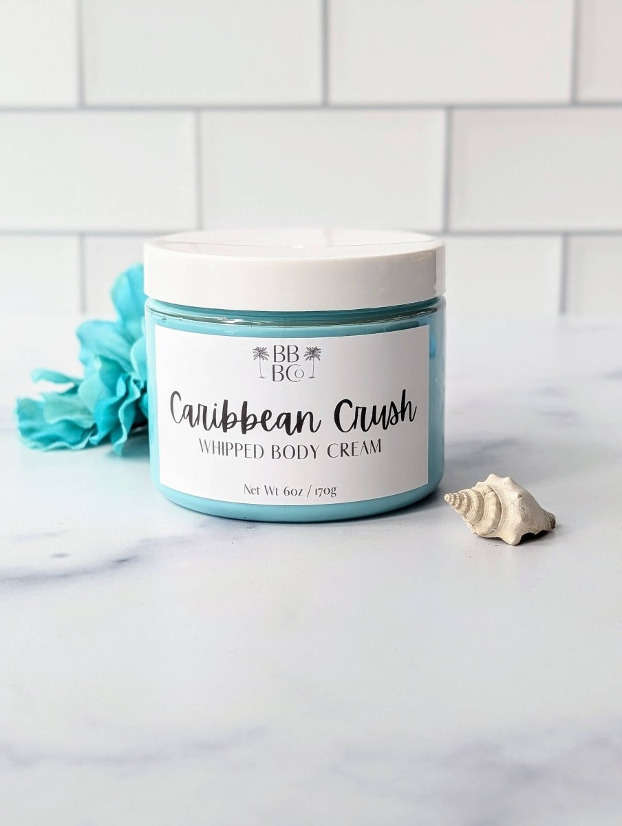 Beachy Bubbles Bath Co - Caribbean Crush Whipped Body Cream - Purses & Pearls