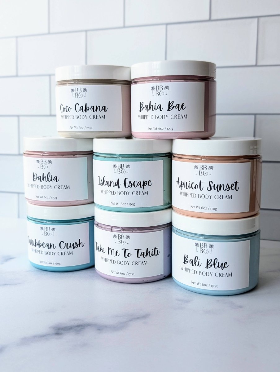 Beachy Bubbles Bath Co - Caribbean Crush Whipped Body Cream - Purses & Pearls
