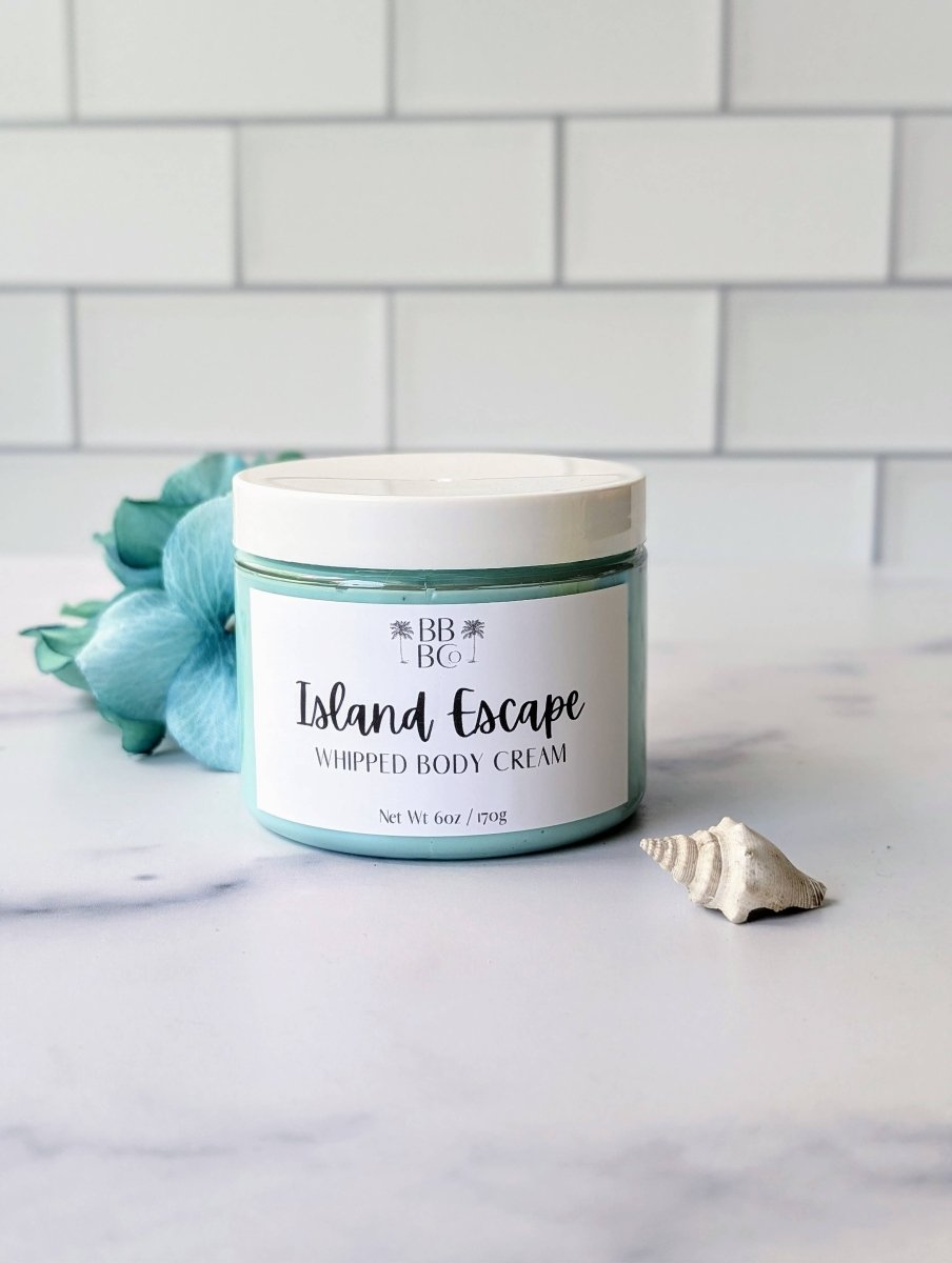 Beachy Bubbles Bath Co - Island Escape Whipped Body Cream - Purses & Pearls