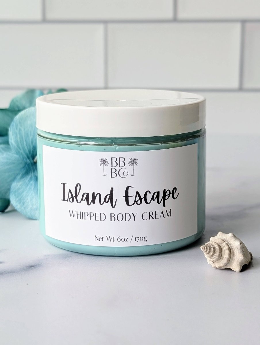 Beachy Bubbles Bath Co - Island Escape Whipped Body Cream - Purses & Pearls