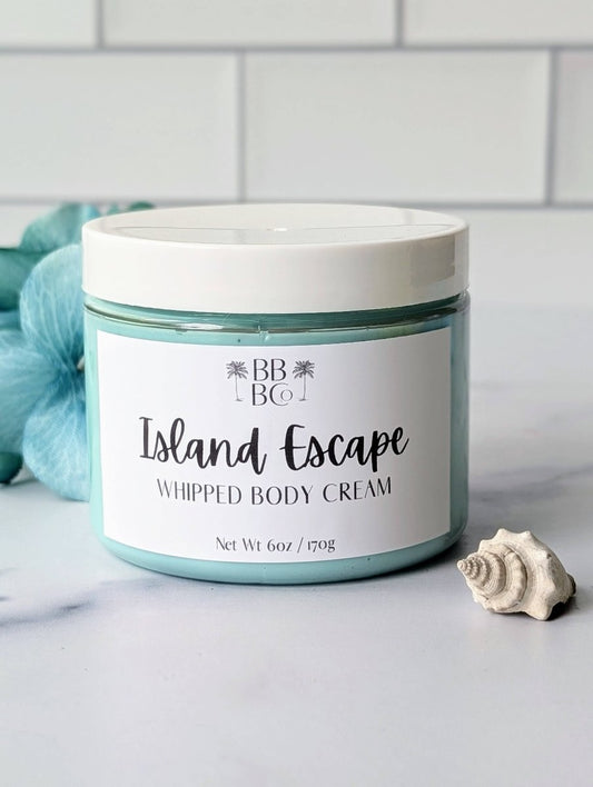 Beachy Bubbles Bath Co - Island Escape Whipped Body Cream - Purses & Pearls