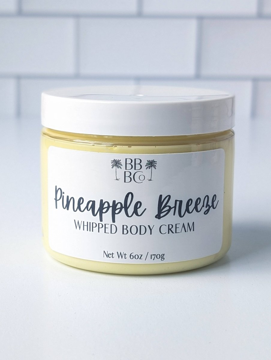 Beachy Bubbles Bath Co - Pineapple Breeze Whipped Body Cream - Purses & Pearls