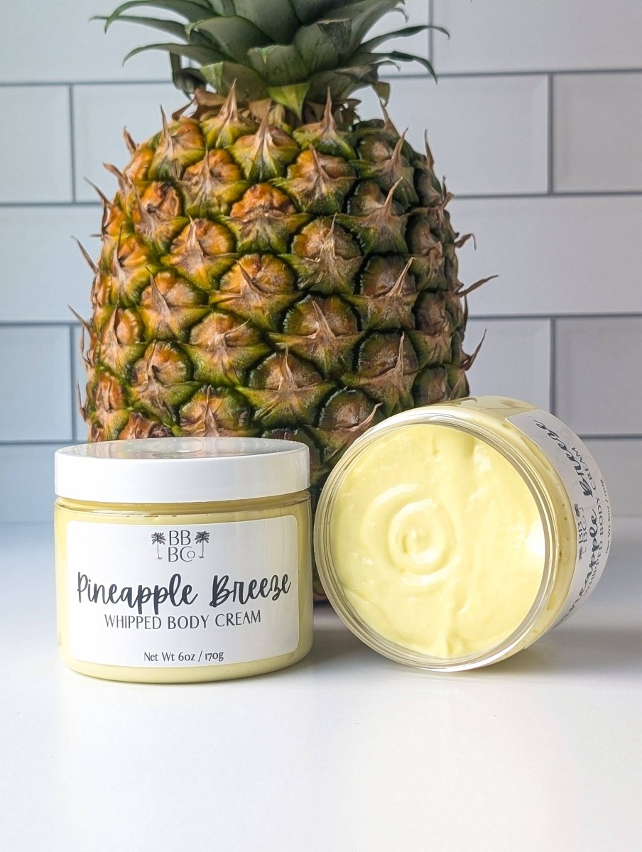 Beachy Bubbles Bath Co - Pineapple Breeze Whipped Body Cream - Purses & Pearls