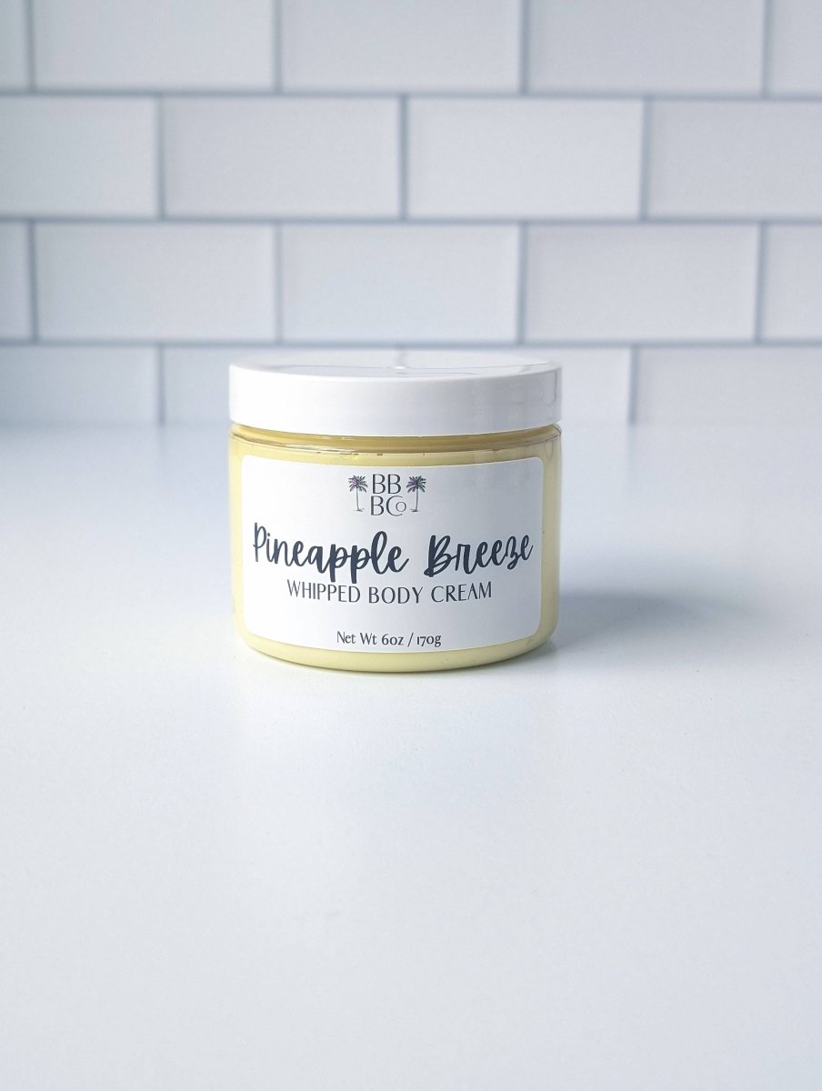 Beachy Bubbles Bath Co - Pineapple Breeze Whipped Body Cream - Purses & Pearls