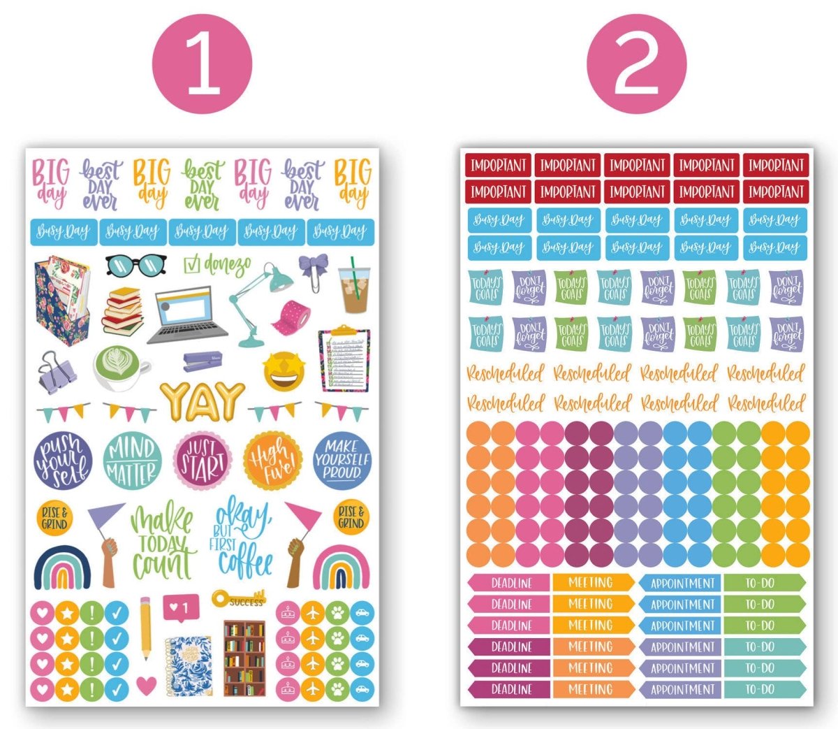 bloom daily planners - Classic Sticker Pack - Purses & Pearls