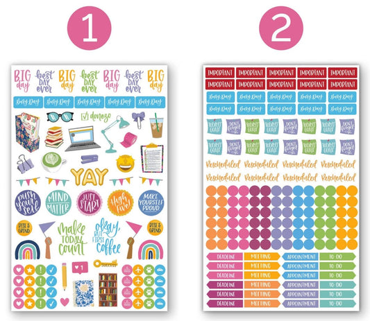 bloom daily planners - Classic Sticker Pack - Purses & Pearls