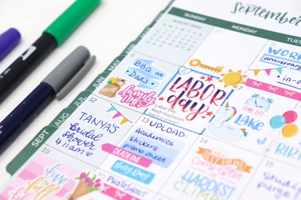 bloom daily planners - Classic Sticker Pack - Purses & Pearls