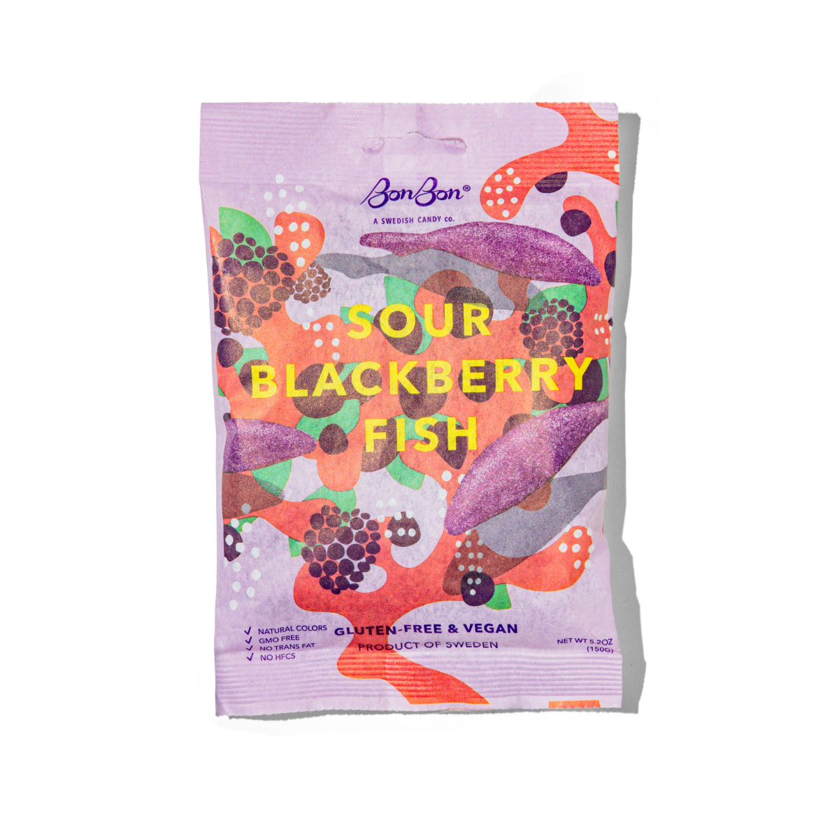 BonBon - A Swedish Candy Co - Sour Blackberry Fish - Swedish Candy 5.2oz (150g) - Purses & Pearls