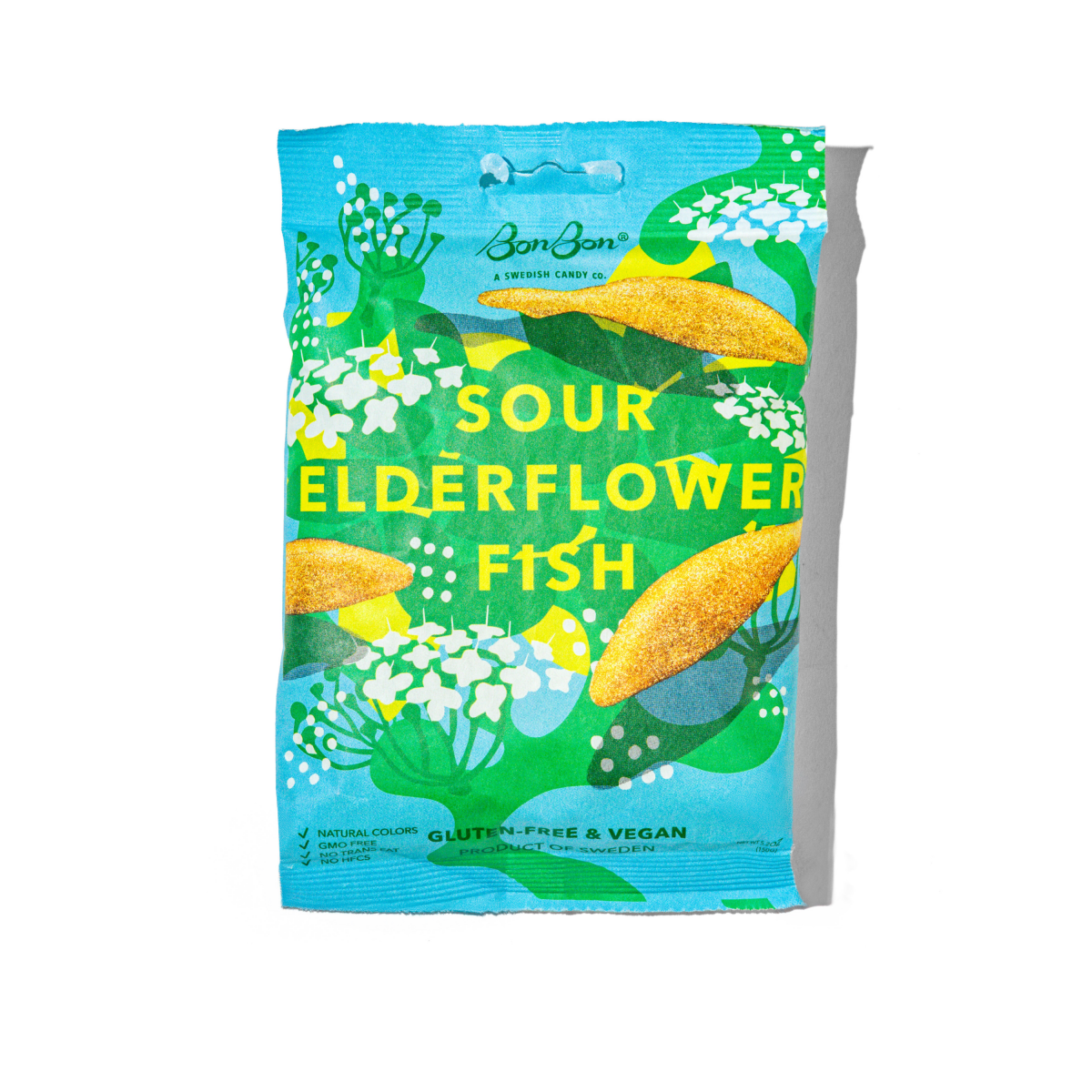 BonBon - A Swedish Candy Co - Sour Elderflower Fish - Swedish Candy 5.2oz (150g) - Purses & Pearls