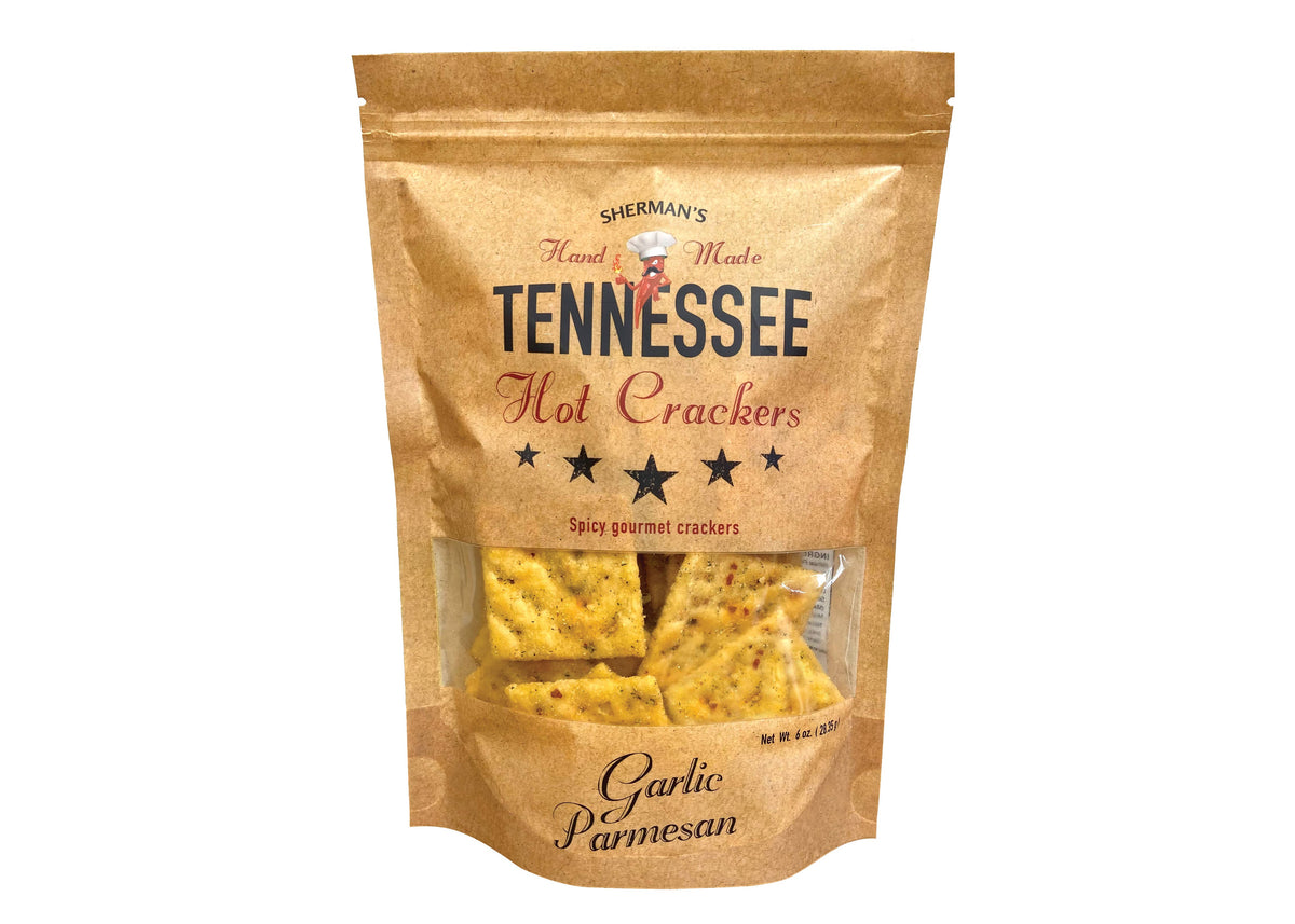 Tennessee Hot Crackers, Garlic Parmesan Flavor