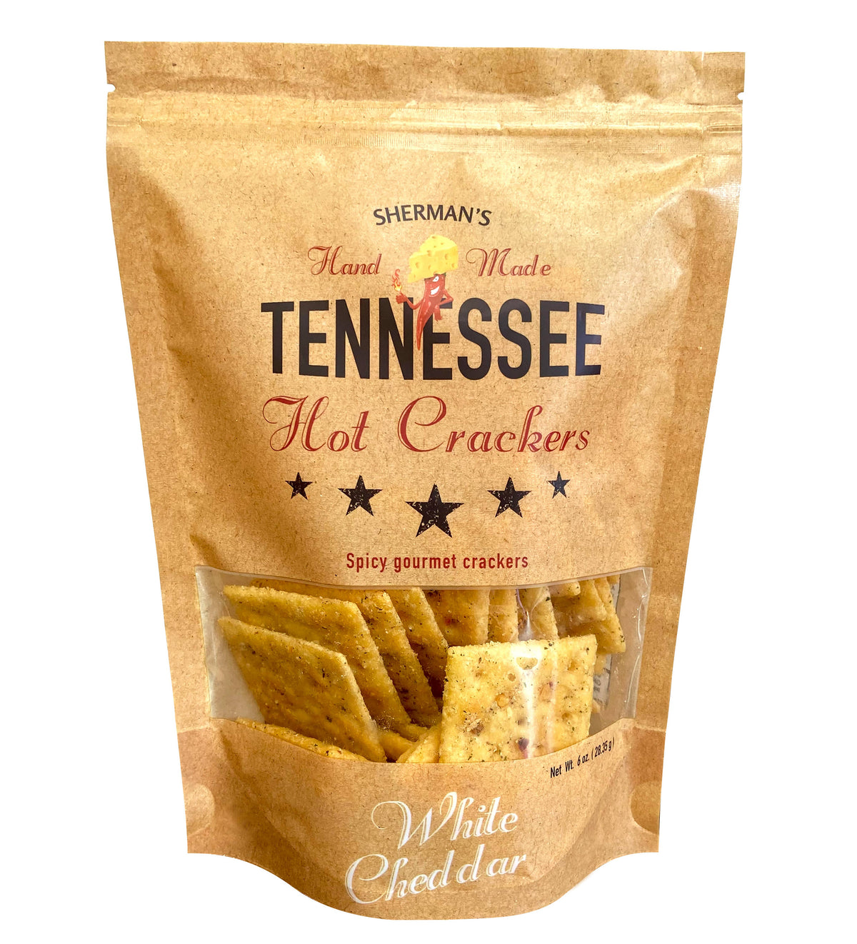 Tennessee Hot Crackers, White Cheddar Flavor