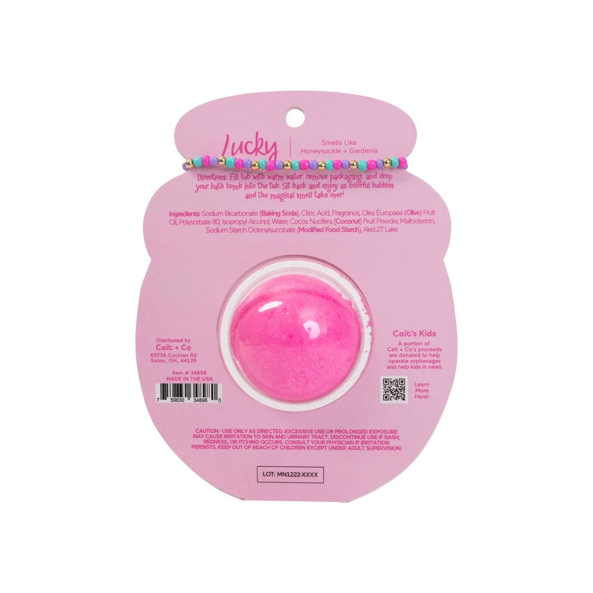 Cait + Co - Friendship Bracelet Bath Bomb - Lucky | Forever Young Collection - Purses & Pearls