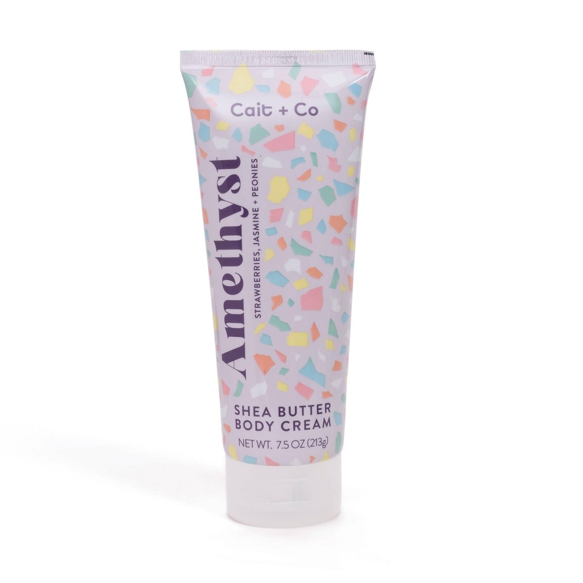 Cait + Co - Shea Butter Body Cream - 7.5oz Amethyst | Gem Collection - Purses & Pearls