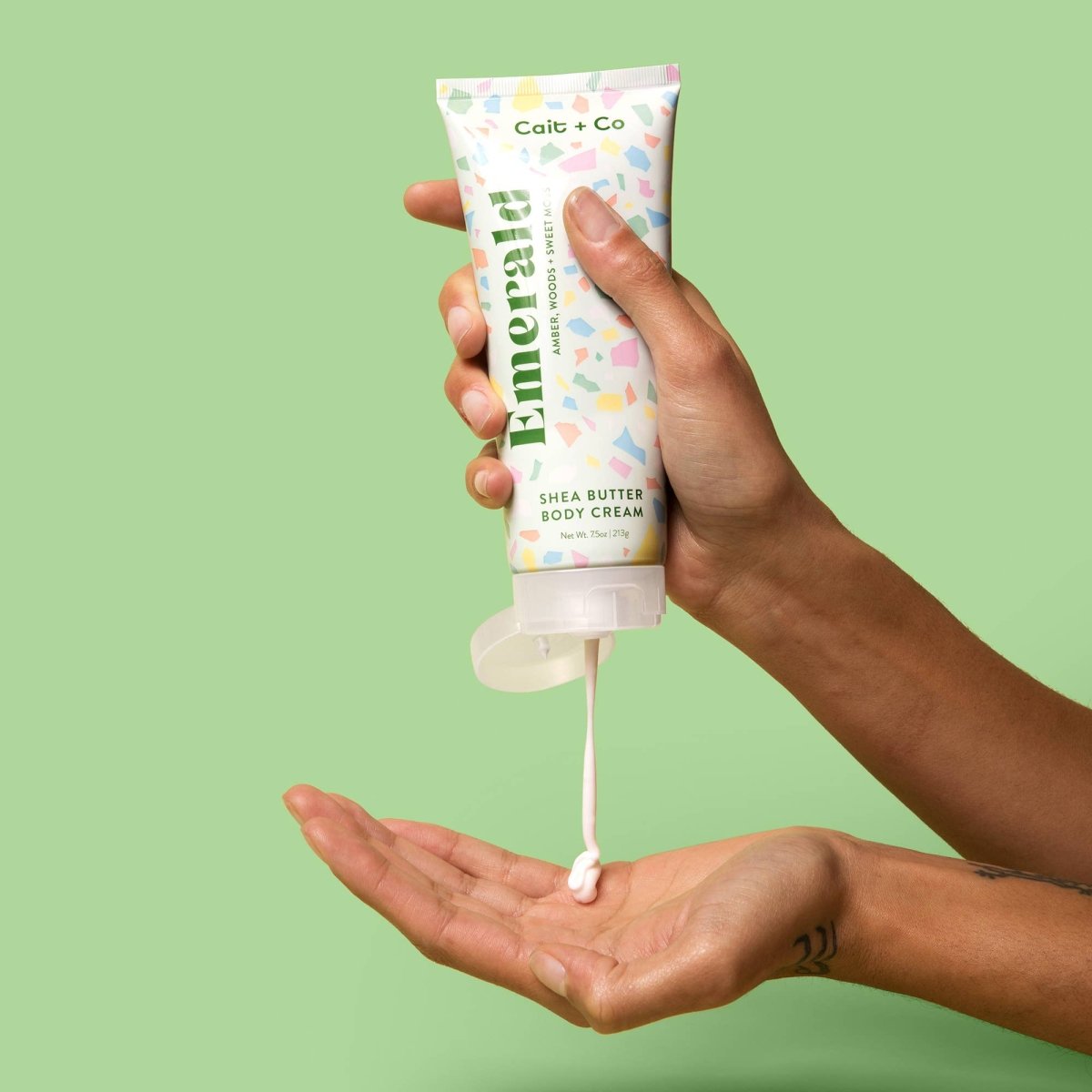 Cait + Co - Shea Butter Body Cream - 7.5oz Emerald | Gem Collection - Purses & Pearls