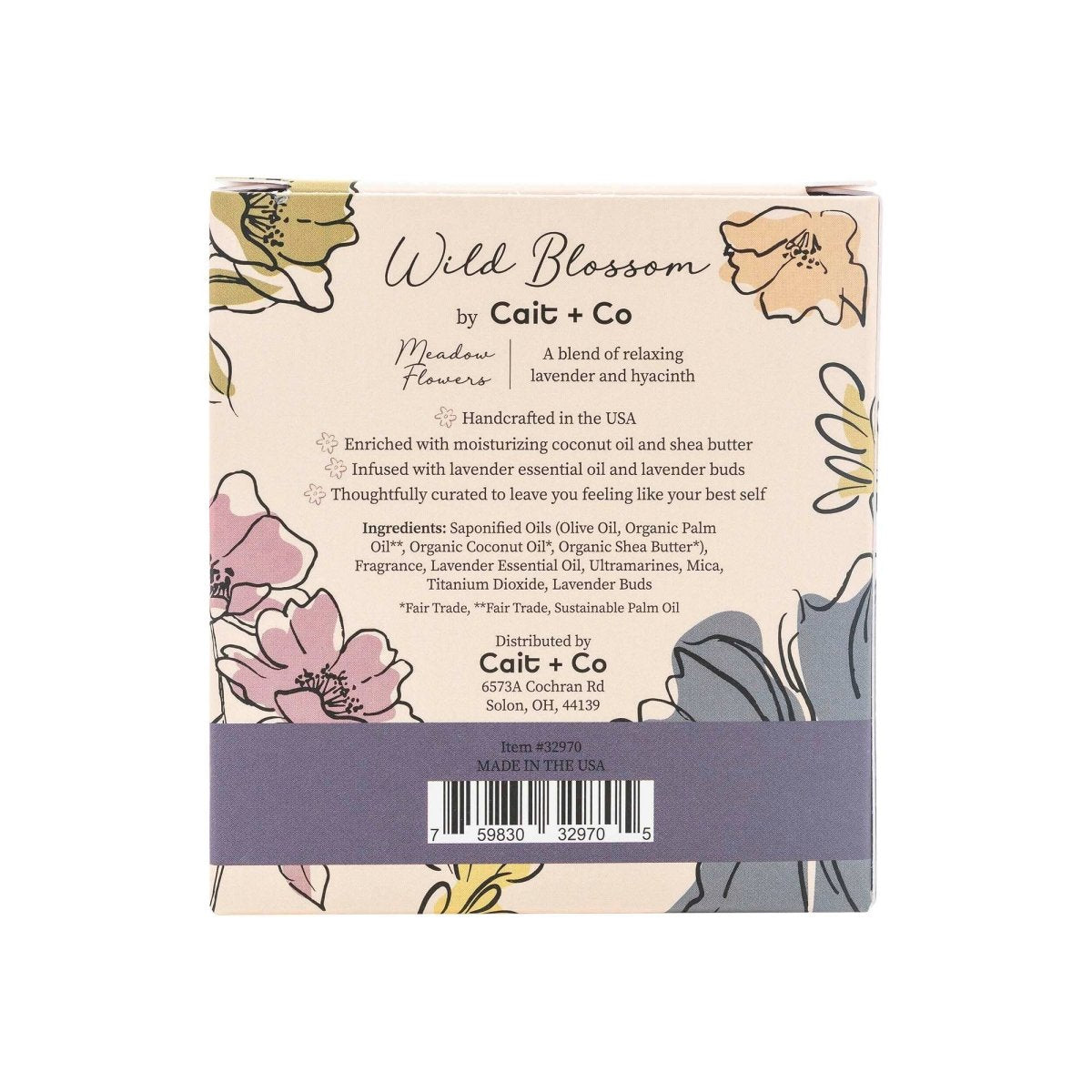 Cait + Co - Wild Blossom Soap No. 1 - Meadow Flowers - Purses & Pearls