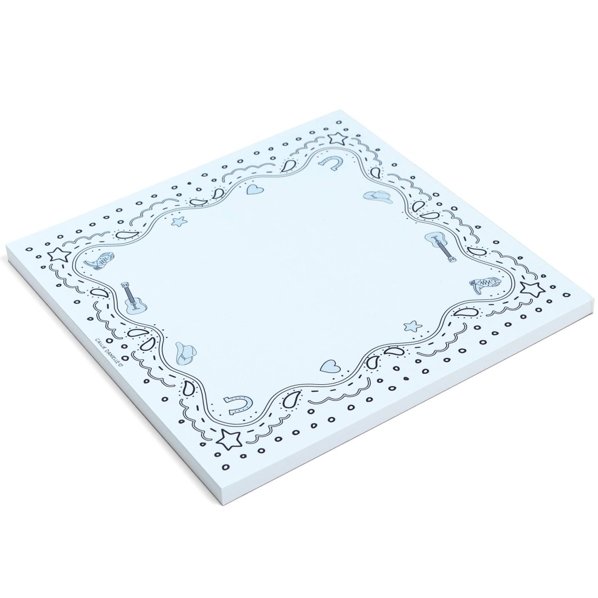 Callie Danielle - Blue Bandana Western Notepad - Purses & Pearls