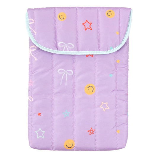 Callie Danielle - Smiley Faces & Coquette Bows Laptop Sleeve - Purses & Pearls