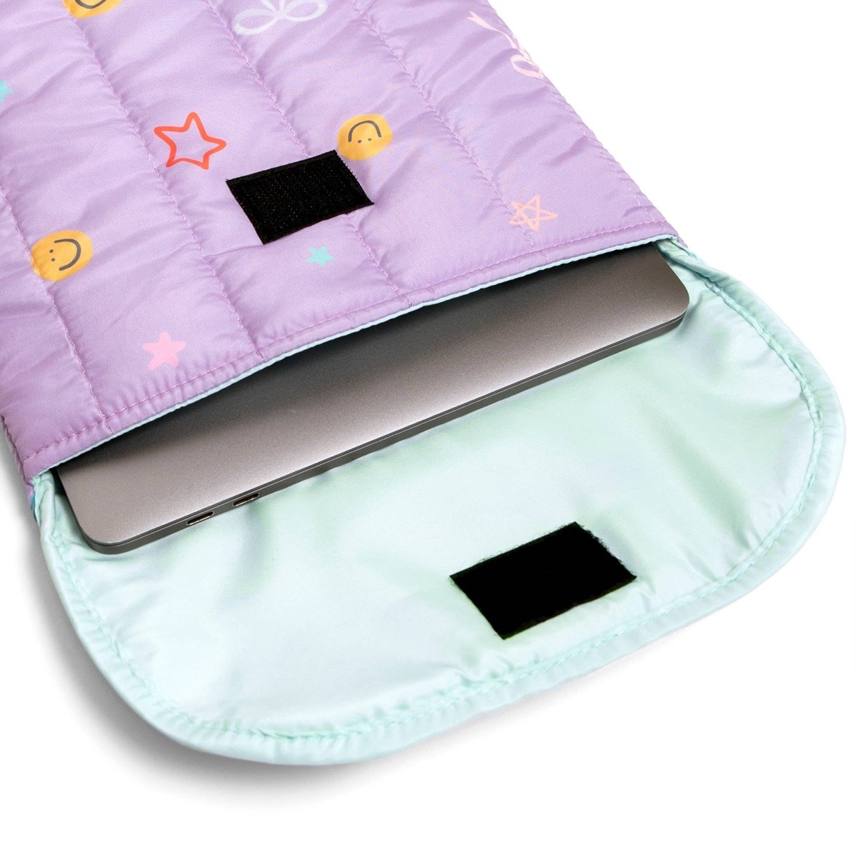 Callie Danielle - Smiley Faces & Coquette Bows Laptop Sleeve - Purses & Pearls